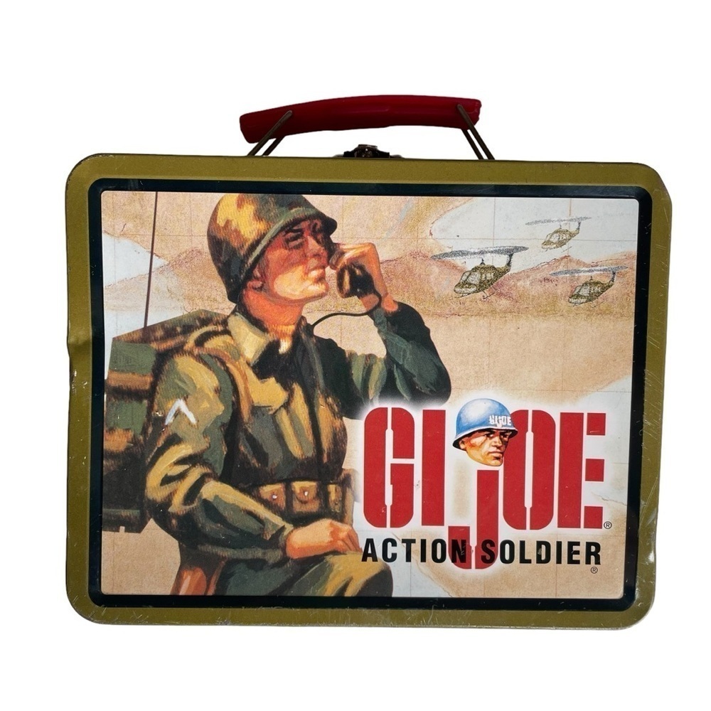 Vintage G.I. Joe Action Soldier Metal Tin Lunch Box Hasbro 1998